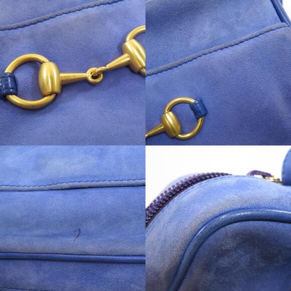 Gucci Metal Motif Shoulder Bag Suede - Picture 7 of 10